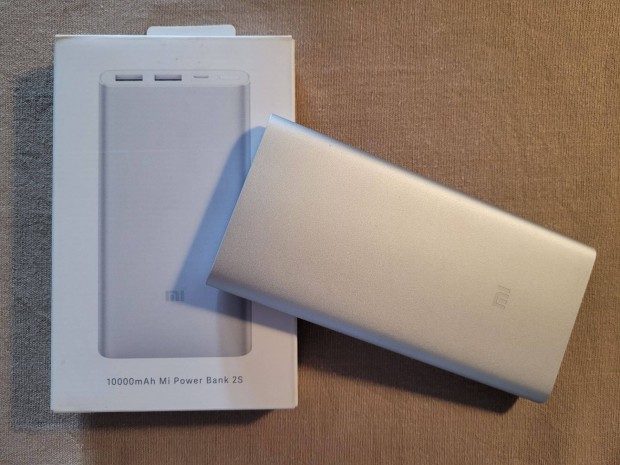 Xiaomi Mi Power Bank 2S 10000 mAh - ezst szn, jszer