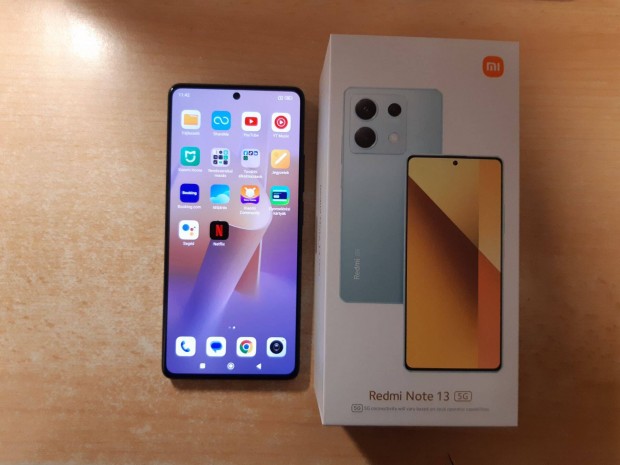 Xiaomi Note 13 5G 8/256GB Dual Fggetlen jszer Fekete Garis !