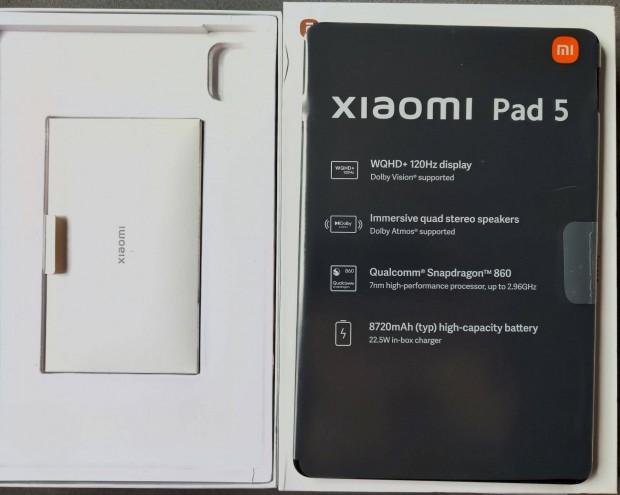 Xiaomi Pad 5 tblagp kivl, megkmlt llapot, IPS 11",6GB RAM, 256