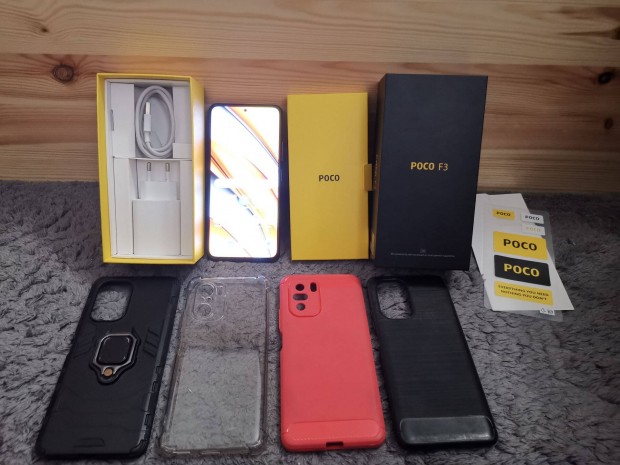 Xiaomi Poco F3 mobil telefon +4db tok + tlt 128GB ROM 8GB RAM