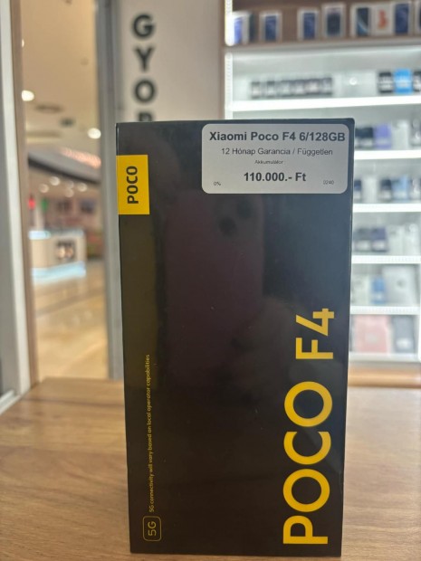 Xiaomi Poco F4 Kártyafüggetlen, 12 hó garancia
