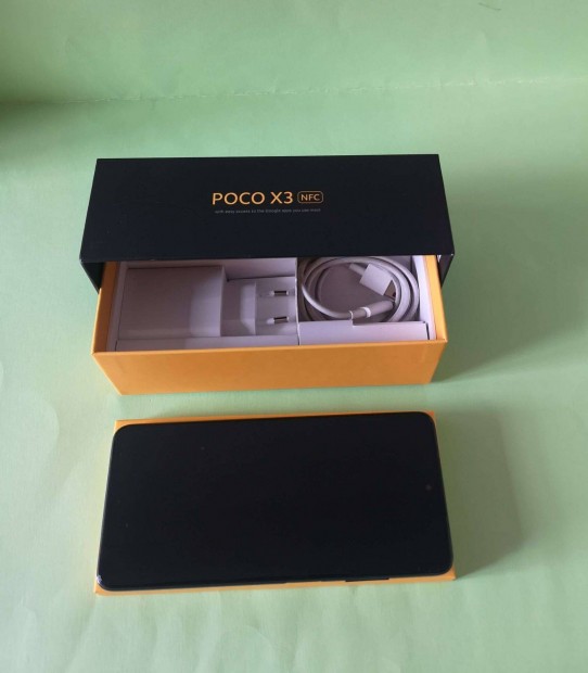 Xiaomi Poco X3 NFC 64GB Fekete krtyafggetlen j llapot mobiltelef