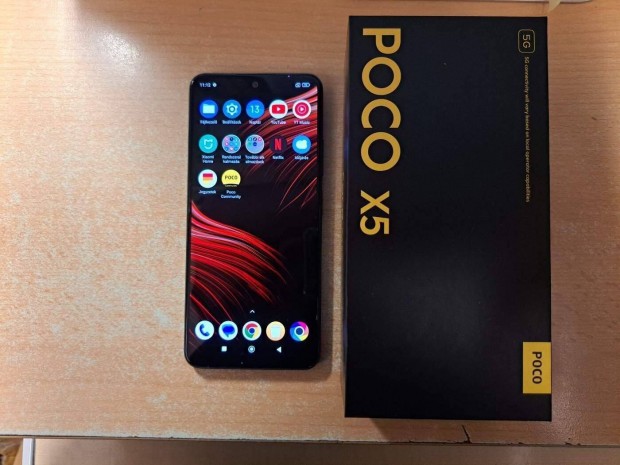 Xiaomi Poco X5 5G 8/256GB Dual jszer Fekete 2 v Garancival !