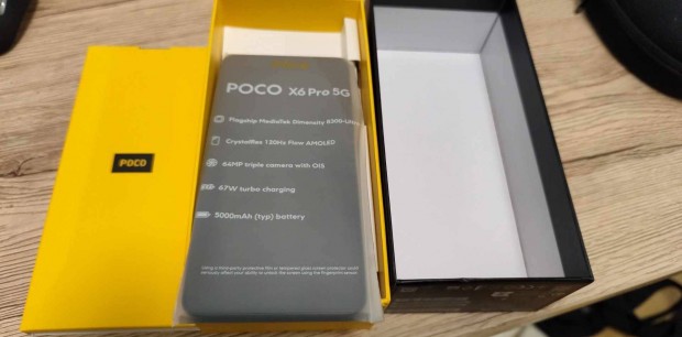 Xiaomi Poco X6 Pro 5G 512GB 12GB RAM Dual Teljesen j mobiltelefon