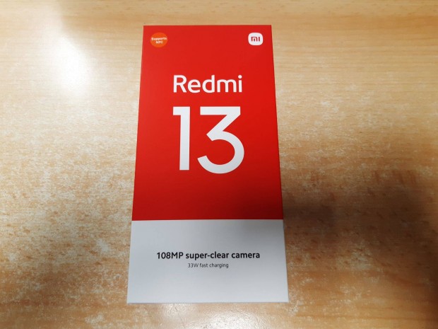 Xiaomi Redmi 13 NFC 4/128GB Black Dual Fggetlen j Garancis !