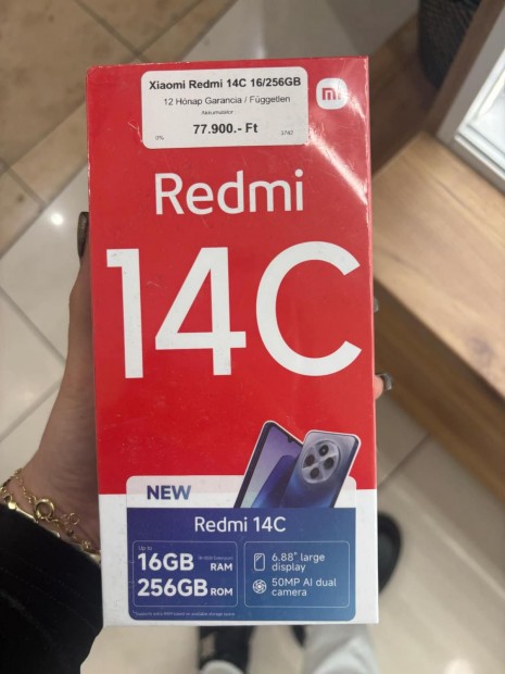 Xiaomi Redmi 14C Krtyafggetlen 256 GB, 12 h garancia