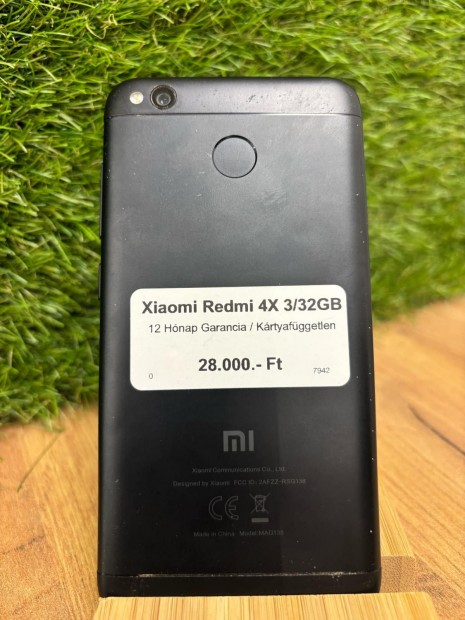 Xiaomi Redmi 4X Krtyafggetlen, 12 h garancia