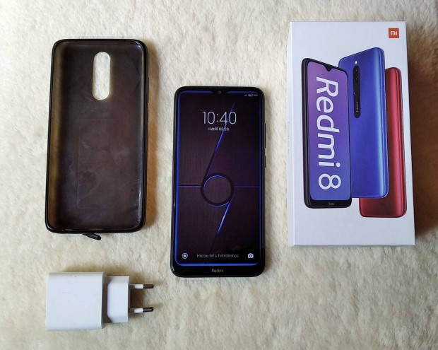Xiaomi Redmi 8, fggetlen, 2 sim, 3/32 GB, szinte gyri llapotban