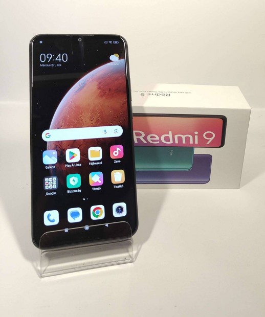 Xiaomi Redmi 9 Carbon Grey 32GB dual sim-es karcmentes mobiltelefon el