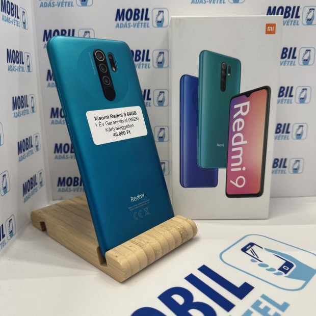 Xiaomi Redmi 9 Kártyafüggetlen 64 GB, 12 hó garancia