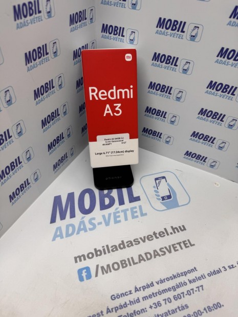 Xiaomi Redmi A3 Krtyafggetlen 64 GB, 12 h garancia