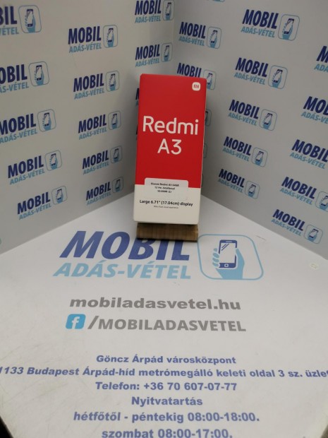 Xiaomi Redmi A3 Krtyafggetlen, 12 h garancia