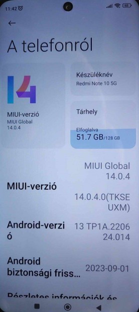 Xiaomi Redmi Note 10 5G 128/4+3GB