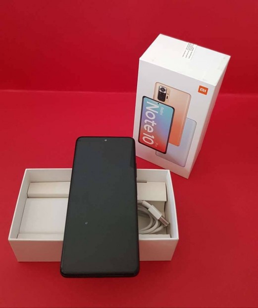 Xiaomi Redmi Note 10 Pro 128GB Fekete Fggetlen karcmentes telefon ela