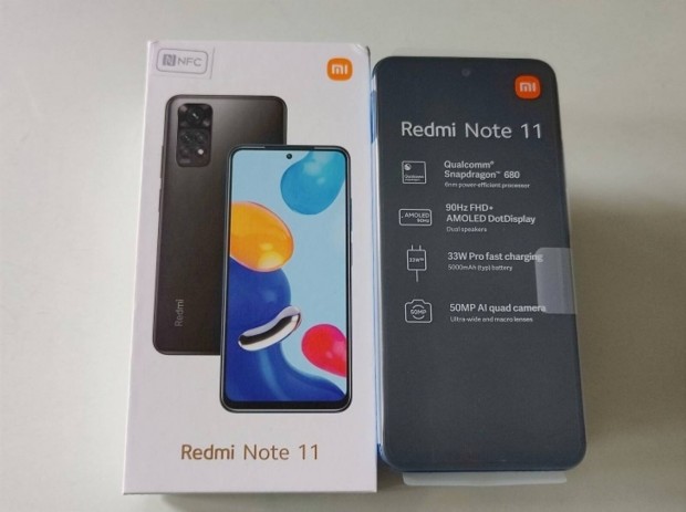 Xiaomi Redmi Note 11 4/128GB j Dual SIM Fggetlen Okostelefon Elad