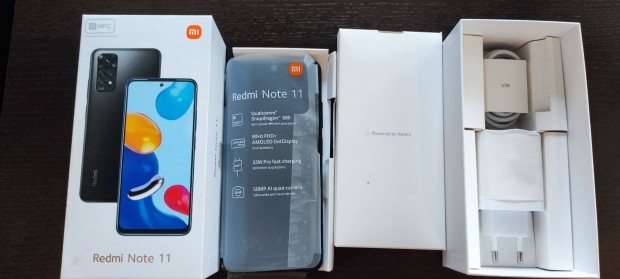 Xiaomi Redmi Note 11 4/64 Graphite gray dobozban 