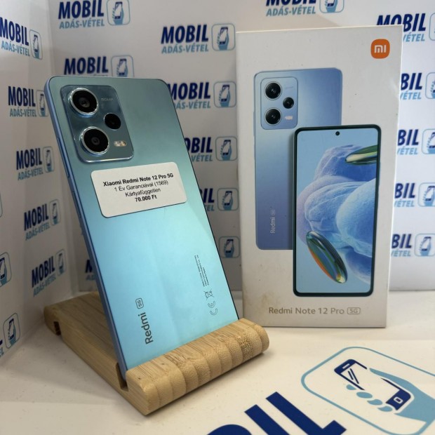Xiaomi Redmi Note 12 Pro 5G Kártyafüggetlen 128 GB, 12 hó garancia