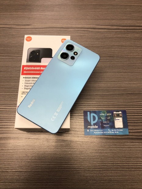 Xiaomi Redmi Note 12, jszer, 128GB, Dual, Ice Blue, Garancia