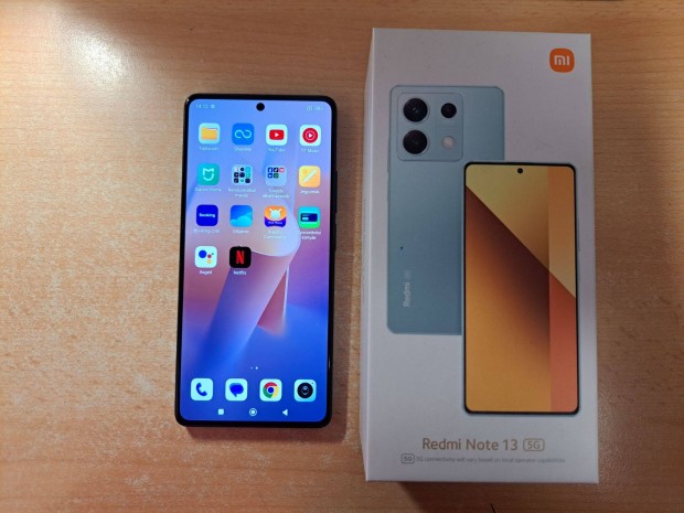 Xiaomi Redmi Note 13 5G 8+4/256GB Dual jszer Fekete Garival !