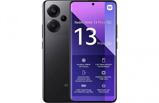 Xiaomi Redmi Note 13 Pro+ 5G 512GB (12GB RAM) Midnight Black