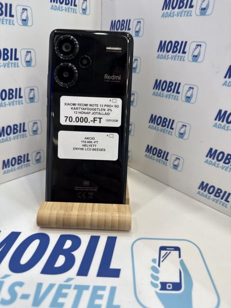 Xiaomi Redmi Note 13 Pro+ Dual Sim 512 GB, 12 hó garancia