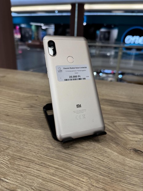 Xiaomi Redmi Note 5 Kártyafüggetlen 64 GB 4 GB Ram, 12 hó garancia