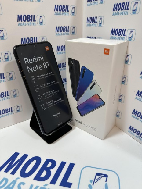 Xiaomi Redmi Note 8T Kártyafüggetlen 64 GB 4 GB Ram, 12 hó garancia