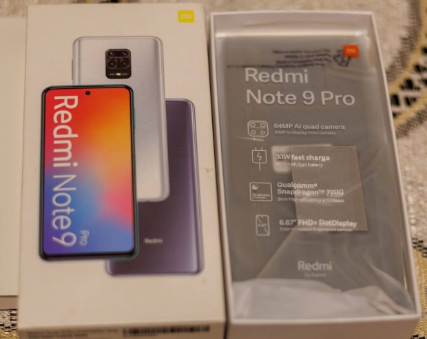 Xiaomi Redmi Note 9 Pro 6/128 makultlan llapotba elad