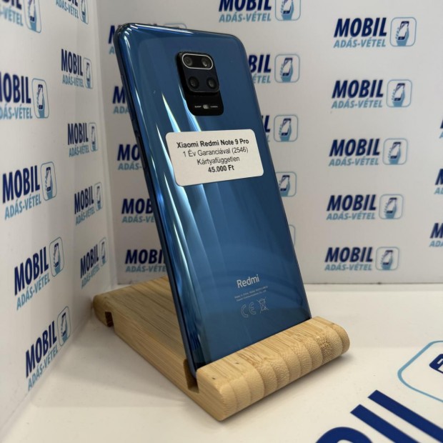 Xiaomi Redmi Note 9 Pro Krtyafggetlen 128 GB, 12 h garancia