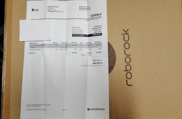 Xiaomi Roborock S7 Maxv j bontatlan csomagols elad!