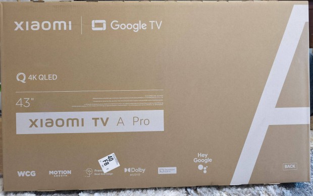 Xiaomi TV A Pro 43 2025 j bontatlan Qled 4K TV garancis