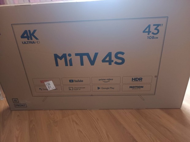 Xiaomi androidos fhd-s LED tv dobozban minden tartozkval egytt 