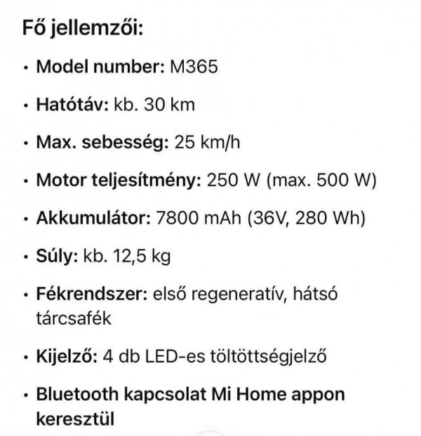 Xiaomi elektromos roller