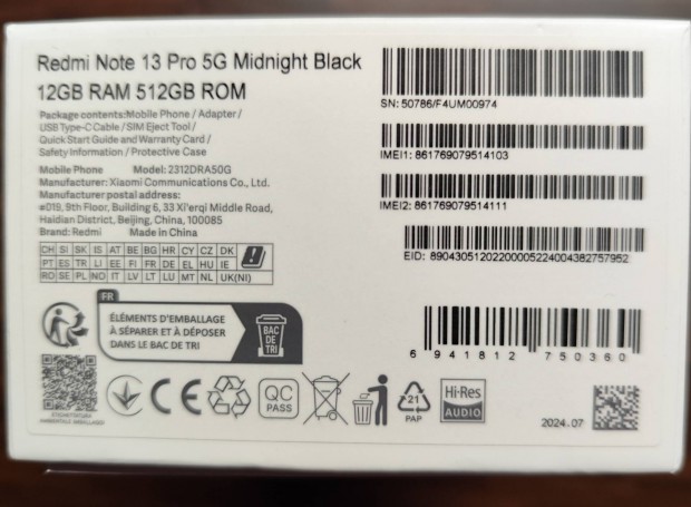 Xiaomi redmi note 13 pro 512gb