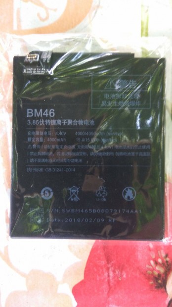 Xiaomi redmi note 3 eredeti gyri BM46 akku