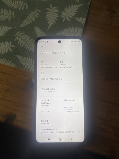 Xiaomi redmi note 9 pr 64 gb elado