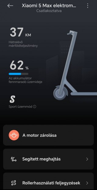 Xiaomi scooter 5 max. Csak kipróbált, 33 hónap garanciával