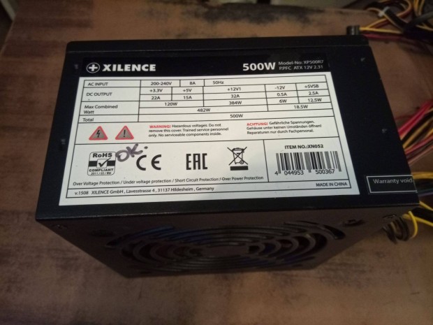 Xilence XP500R7 500w-os PC tpegysg