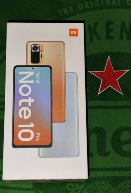 Xioami Redmi Note 10pro 8/128 GB + j veg flia, szilikon tok 