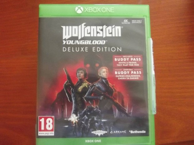 Xo-110 Xbox One Eredeti Jtk : Wolfenstein Youngblood Deluxe Edition