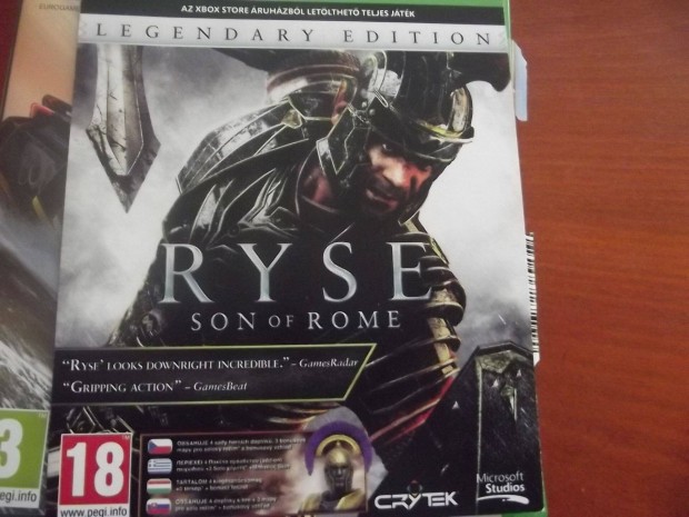 Xo-153 Xbox One Eredeti Jtk : Ryse Son of Rome Letltkd j