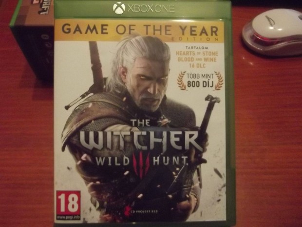 Xo-169 Xbox One Eredeti Jtk : The Witcher 3 Wild Hunt Game of Year