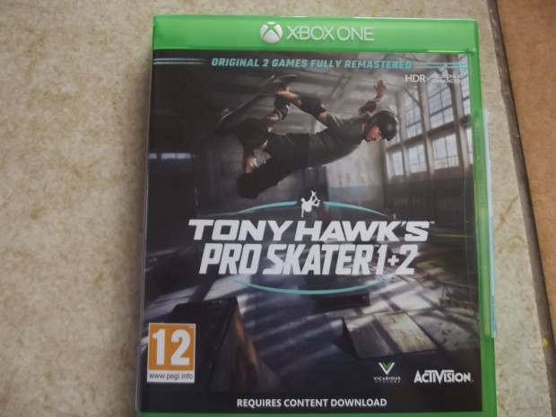 Xo-224 Xbox One eredeti Jtk : Tony Hawks Pro Skater 1+2 ( karcment