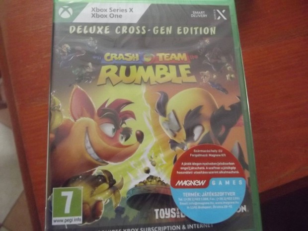 Xo-281 Xbox One Eredeti Jtk : Crash Team Rumble j Bontatlan