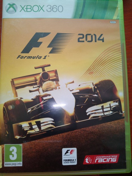 Xo-87 Xbox 360 - One Eredeti Jtk : F1 2014 ( Xbox 360 ) ( karcmen