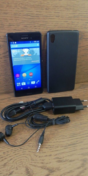Xperia M4 Aqua 8GB Fekete Yettel-es Androidos mobiltelefon elad!