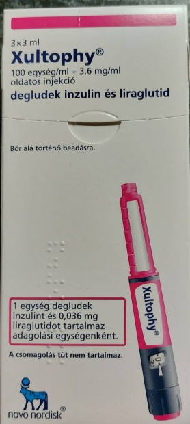 Xultophy inzulin adagol 3 toll/doboz 