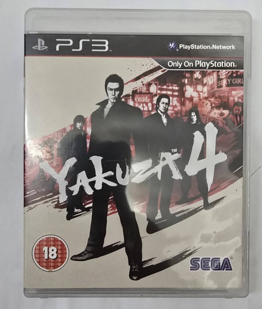 Yakuza 4 Ps3 hasznlt jtk Playstation 3 