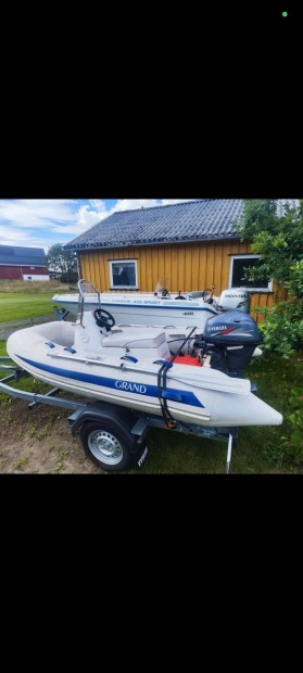 Yamaha 20 lóerős önindítós csónakmotor és 3 méteres RIB csónak