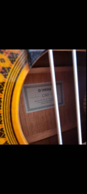 Yamaha C-80 Natural 4)4-es nylonhúros klasszikus gitár+puhatok 